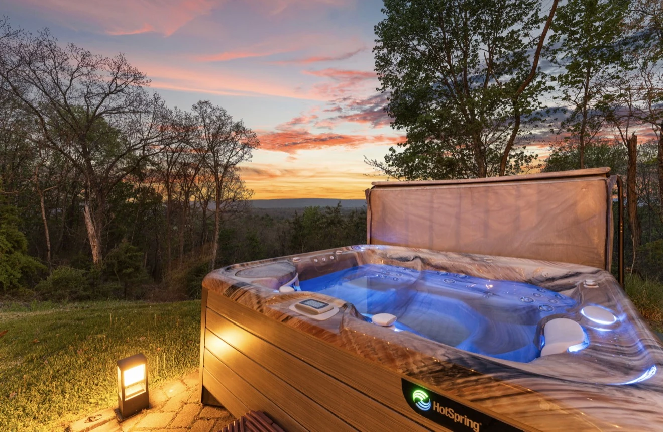 Private hot tub