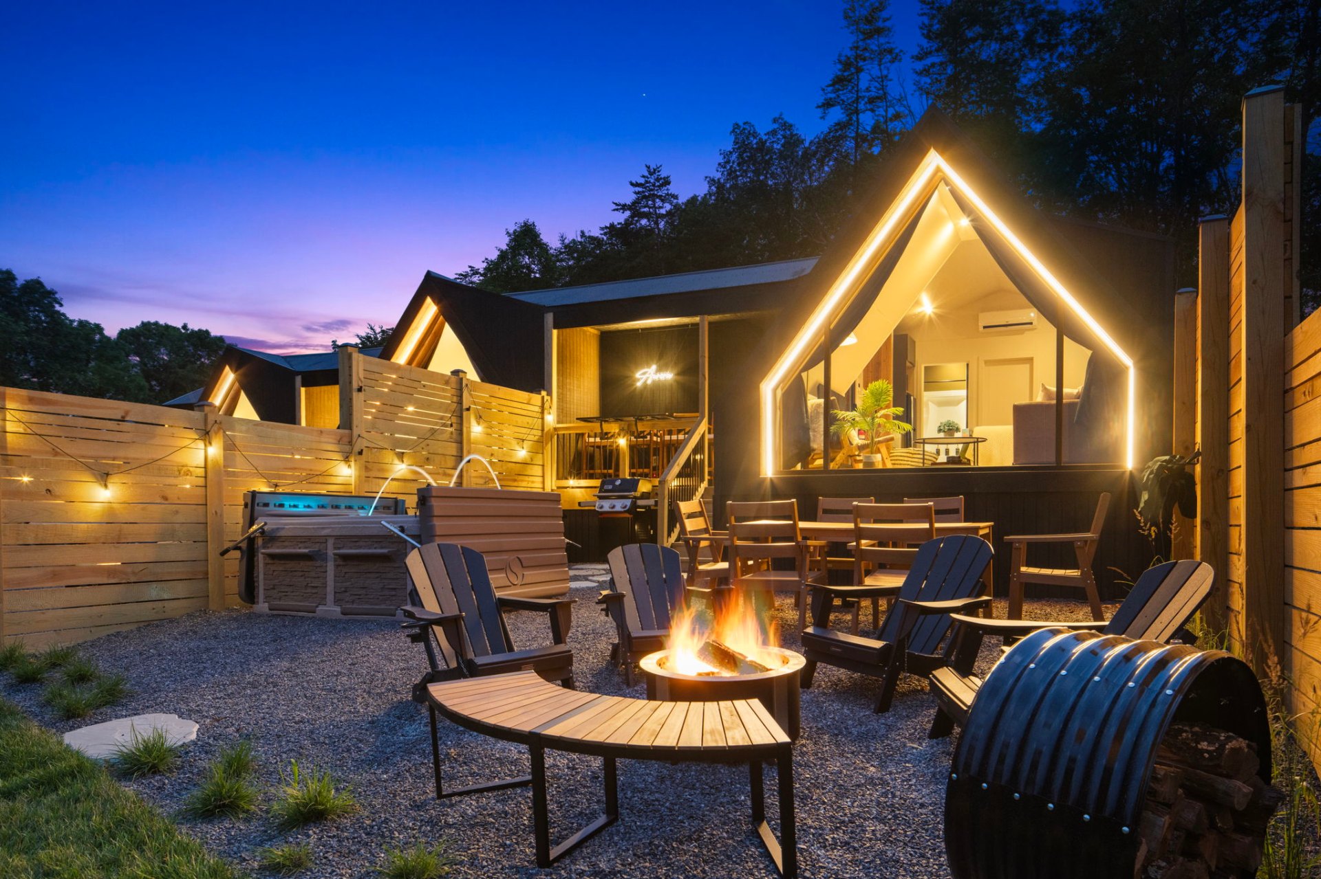 Aurora A-Frame in the forest